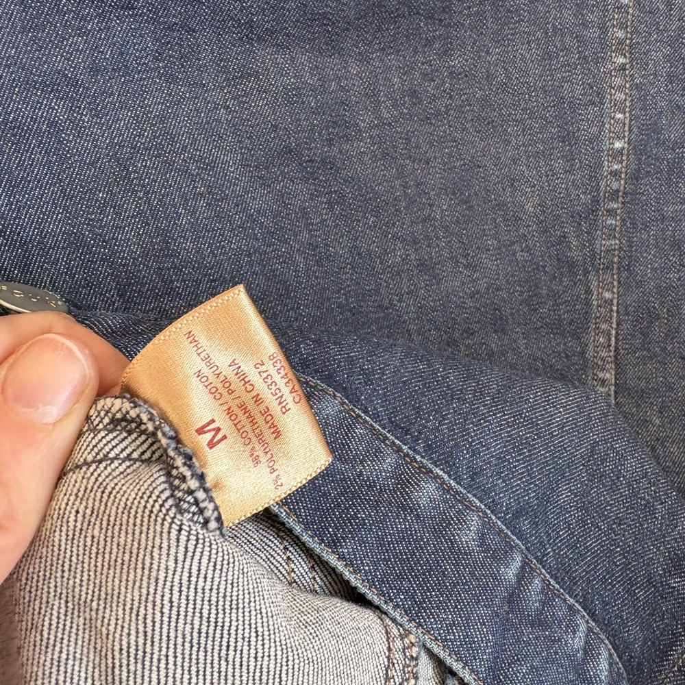 FCUK fitted jean jacket dark small - Picture 5 of 5